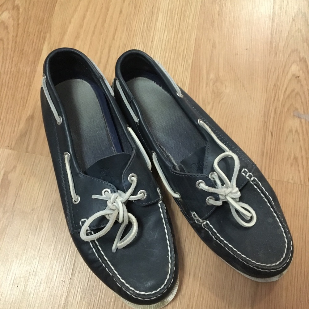 GH bass women’s blue topsider 11